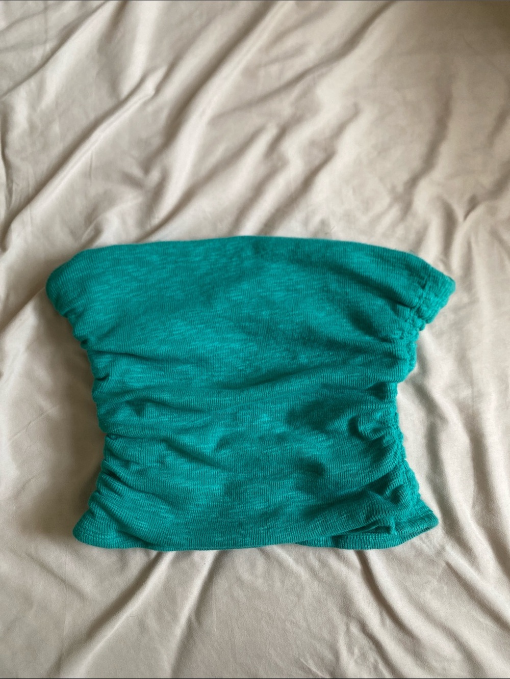 Free people Strapless Tube Top in Teal (stretchy)
